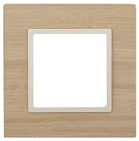 Рамка универсальная Эра Elegance 1-м. дерево клен/слоновая кость картинка